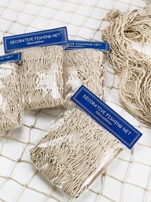 Giáng sinh 1 cái 100x150cm lưới đan thủ công treo tường trang trí cho nhà cửa quà tặng năm mới - Màu be - Xem 4