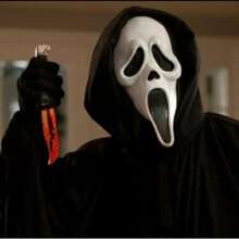 1pc Party Supplies Ghost Face Mask, Halloween Party Mask - White - View 4