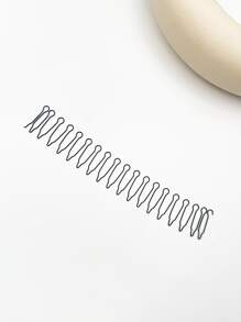 1入組返校用頭髮捲曲控制小工具 - 黑色 - 查看 3