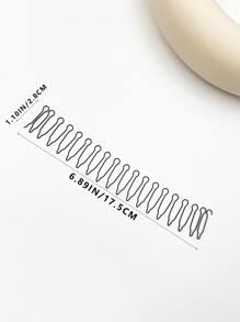 1入組返校用頭髮捲曲控制小工具 - 黑色 - 查看 5