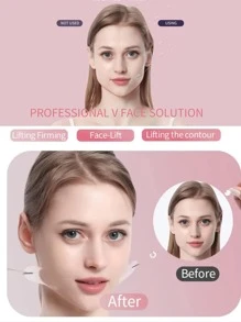 Invisible Matte Transparent Adhesive Tape For Face With Drawstring - Clear - View 3