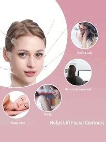 Invisible Matte Transparent Adhesive Tape For Face With Drawstring - Clear - View 4