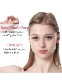 Invisible Matte Transparent Adhesive Tape For Face With Drawstring - Clear - View 5