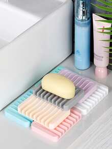 1入組灰色矽膠肥皂盒 - 灰色 - 查看 2