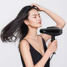 X5高功率風筒,家用和沙龍專業離子吹風機,2400瓦,40米/秒,50000轉/分 - 黑色 - 查看 6