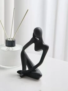 1入組樹脂人類人像裝飾用品,現代簡約客廳柔軟的家具奢華家庭,抽象創意個性化裝飾物