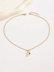 Collar 1 con letra - Dorado - Ver 2