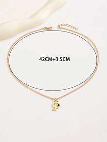 Collar 1 con letra - Dorado - Ver 5