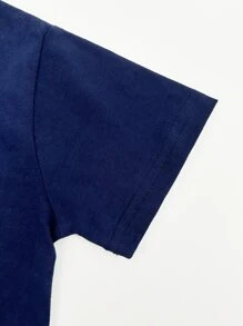 男小童足球印花T恤 - 彩色 - 查看 5