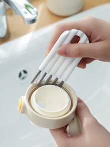 1 pezzo pieghevole Tazza Copertina Spazzola multifunzionale Spazzola pulizia per cucina scanalatura fessura pulizia