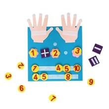 Children's Educational Felt Diy Toy Set For Making An Apple, Palm & Fish Shape, Early Learning Puzzle - Multicolor - View 4