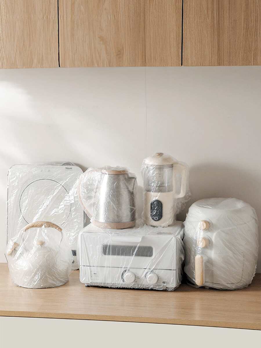 10 cái/gói Vật dụng trong nhà Thiết bị Phủ bụi Với Hem đàn hồi , Dùng một lần Phụ kiện Nhà bếp Đối với Nồi cơm điện , Lò vi ba Và Khác Thiết bị gia dụng - Trong sáng - Xem 1