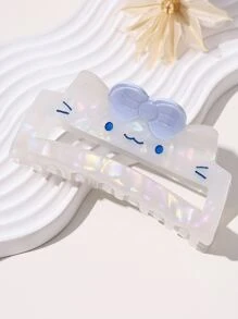 1 件优质优雅可爱卡通甜美百搭防滑强力时尚大号发夹适合日常使用 - 女士发夹发夹发夹 - 白色 - 查看 1