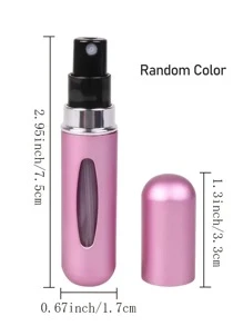 1 Miếng Mini Nước hoa Đổ đầy Chai Có thể mang đi Có thể tái sử dụng 5ML Đổ đầy Xịt nước Trang điểm Thùng đựng hàng Du lịch Bình xịt Lễ cưới Buổi tiệc Nhỏ bé Qủa tặng Màu sắc tùy ý - Nhiều màu - Xem 8