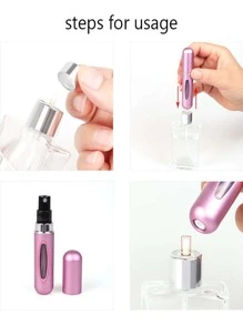 1 Miếng Mini Nước hoa Đổ đầy Chai Có thể mang đi Có thể tái sử dụng 5ML Đổ đầy Xịt nước Trang điểm Thùng đựng hàng Du lịch Bình xịt Lễ cưới Buổi tiệc Nhỏ bé Qủa tặng Màu sắc tùy ý - Nhiều màu - Xem 6