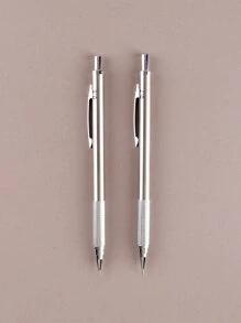 1pc Metal Mechanical Pencil 0.5/0.7mm HB Leads Replaceable Refills Art Writing Drafting Drawing Home School Supplies