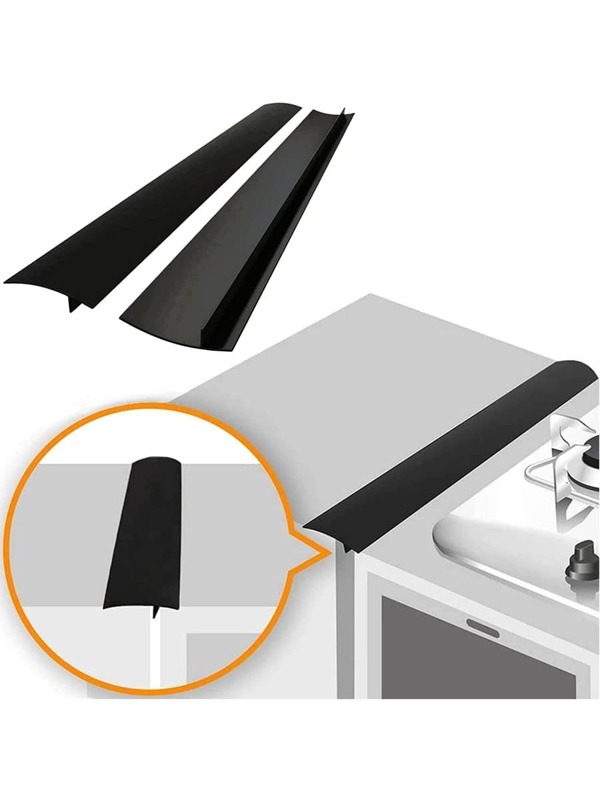 Silicone Stove Counter Gap Cover, Heatresistant Oven Gap Filler, Seals