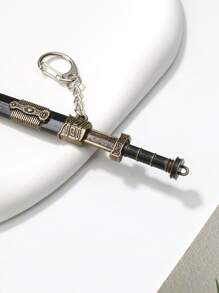 1入組中性復古劍形狀玩具裝飾鑰匙圈 - 彩色 - 查看 3