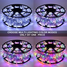 KBO JMEXSUSS 600 LED Color Changing String Lights Plug In, 168FT White & Multicolor Christmas Lights With Remote, Christmas String Lights Outdoor Waterproof Clear Wire For Tree Xmas Decor - White to Multicolor - View 2