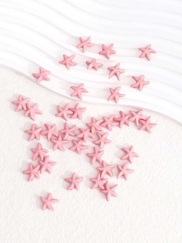 37pcs natural turquoise cute beach holiday wind starfish