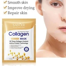 SADOER 抗皺紋面部貼布,10入組深滋養臉部床單適用於日常使用 - 白色 - 查看 2