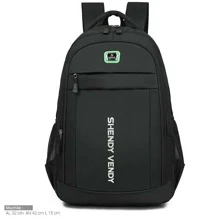 Shendy Vendy Mochila De Hombre Multifuncional De Gran Capacidad, Moderna Estilo Clasico, Para Viaje, Colegio o el ocio, versión coreana simple - Verde - Ver 2