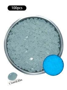 50克發光發亮石頭()適用於花園水族館裝飾 - 白色 - 查看 6