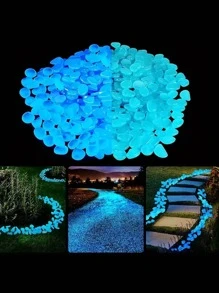 50克發光發亮石頭()適用於花園水族館裝飾 - 白色 - 查看 1