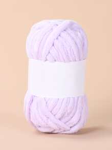 A卷50克燈紫色手工編織圍巾線 - 紫色 - 查看 3
