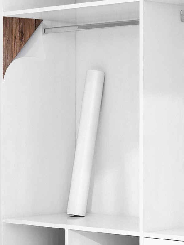 1 件白色衣柜贴纸，自粘防霉防潮壁橱贴纸，家具翻新墙纸，墙贴，翻新贴纸剥离墙板，墙纸，壁纸，春季装饰品让您的家焕然一新，拉玛装饰贴纸