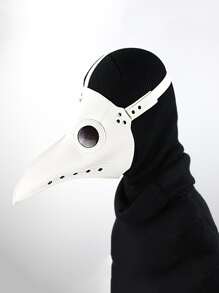 1pc European And American Plague Doctor Mask For Halloween, Cosplay, Party And Stage Performance - White - View 1