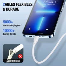 3PCS 1Hour IPhone Charging Cable USB 2.0A Lightning 1M For IPad IPhone - White - View 6