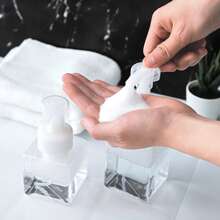 Foaming Dispenser Bottle For Mousse, Liquid Soap, Face Wash, Press Type Hand Foam Wash Bottle For Soap, 2 Pieces - White - View 3