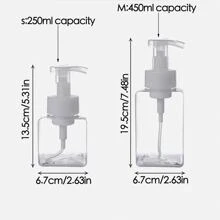 Foaming Dispenser Bottle For Mousse, Liquid Soap, Face Wash, Press Type Hand Foam Wash Bottle For Soap, 2 Pieces - White - View 2