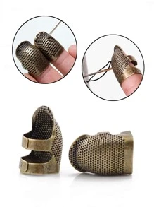 2 cái/bộ Thêu Khâu Punch Bút Bộ Với Máy chỉ kim - Đồng - Xem 1