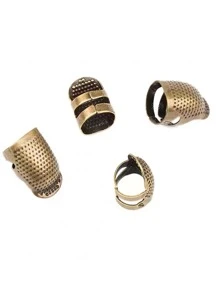 2 cái/bộ Thêu Khâu Punch Bút Bộ Với Máy chỉ kim - Đồng - Xem 4