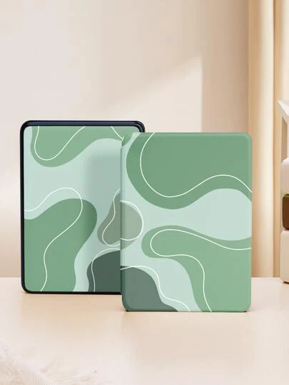 6英寸全新kindle（第11代2022年度版）座檯式保護套,耐用布質外殼,具備自動睡眠/喚醒功能,簡單色塊設計