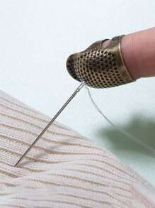 2 cái/bộ Thêu Khâu Punch Bút Bộ Với Máy chỉ kim - Đồng - Xem 3