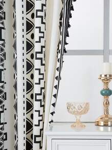 1 Miếng Đen Vạn lý trường thành Mẫu Phong cách Bohemian In Dán Túi Rèm - Nhiều màu - Xem 5