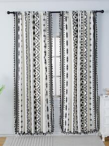 1 Miếng Đen Vạn lý trường thành Mẫu Phong cách Bohemian In Dán Túi Rèm - Nhiều màu - Xem 1