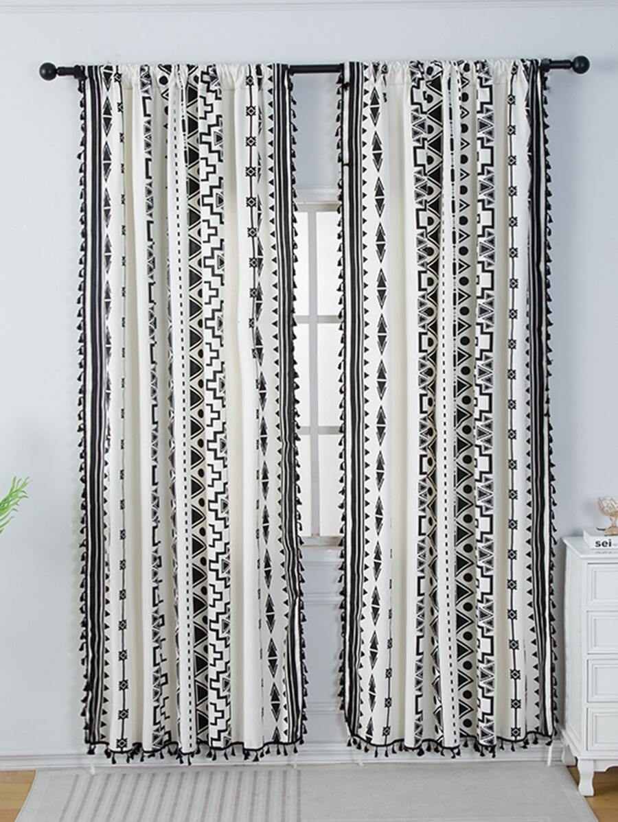 1 Miếng Đen Vạn lý trường thành Mẫu Phong cách Bohemian In Dán Túi Rèm - Nhiều màu - Xem 1