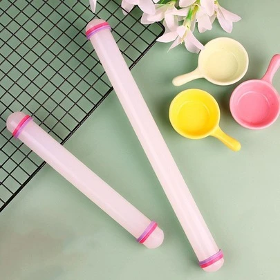 1 cây cán bột bằng nhựa, dụng cụ nhà bếp cán bột chống dính, dụng cụ nhào bột làm bánh mì