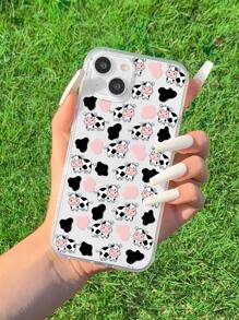 Ốp điện thoại trong suốt in hình bò hoạt hình, phiên bản quốc tế, không phải phiên bản nội địa. - Nhiều màu - Xem 1