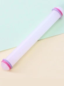 1pc Plastic Rolling Pin, Home Non-Stick Dough Roller Baking Tool Flour Rod Bread Dough Kneading Kitchen Utensil