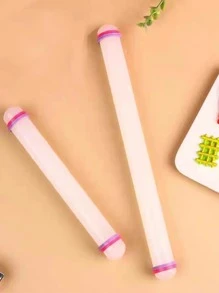 1pc Plastic Rolling Pin, Home Non-Stick Dough Roller Baking Tool Flour Rod Bread Dough Kneading Kitchen Utensil