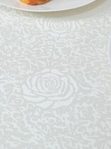 1入組花卉圖案桌布現代滌綸家用桌布 - 米色 - 查看 9