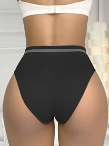 5pack Striped Tape Waist Panty - Multicolor - View 4