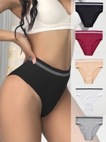 5pack Striped Tape Waist Panty - Multicolor - View 1