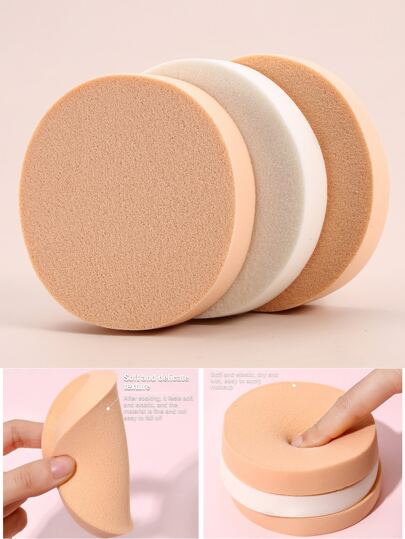 Large Round Washable, Soft & Powder-Free Makeup Sponge For Beauty Cosmetic Blending, Photo Studio Makeup Tool,Makeup,Cheap,Room Decor,Vanity,Travel,Bedroom,Makeup Accessories,Puff,Makeup Blender,Powder Puff,Makeup Sponge,Cheap,Stocking Stuffers,Makeup,Makeup Tools,Cheap Stuff,Gifts,Gifts For Women,Christmas Gifts