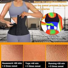 1pc Sports Sweat Waist Trimmer Trainer Belt  Adjustable Belt Exercise Waist Belt Suitable For Workout Home Sports And Walk - Black - View 4